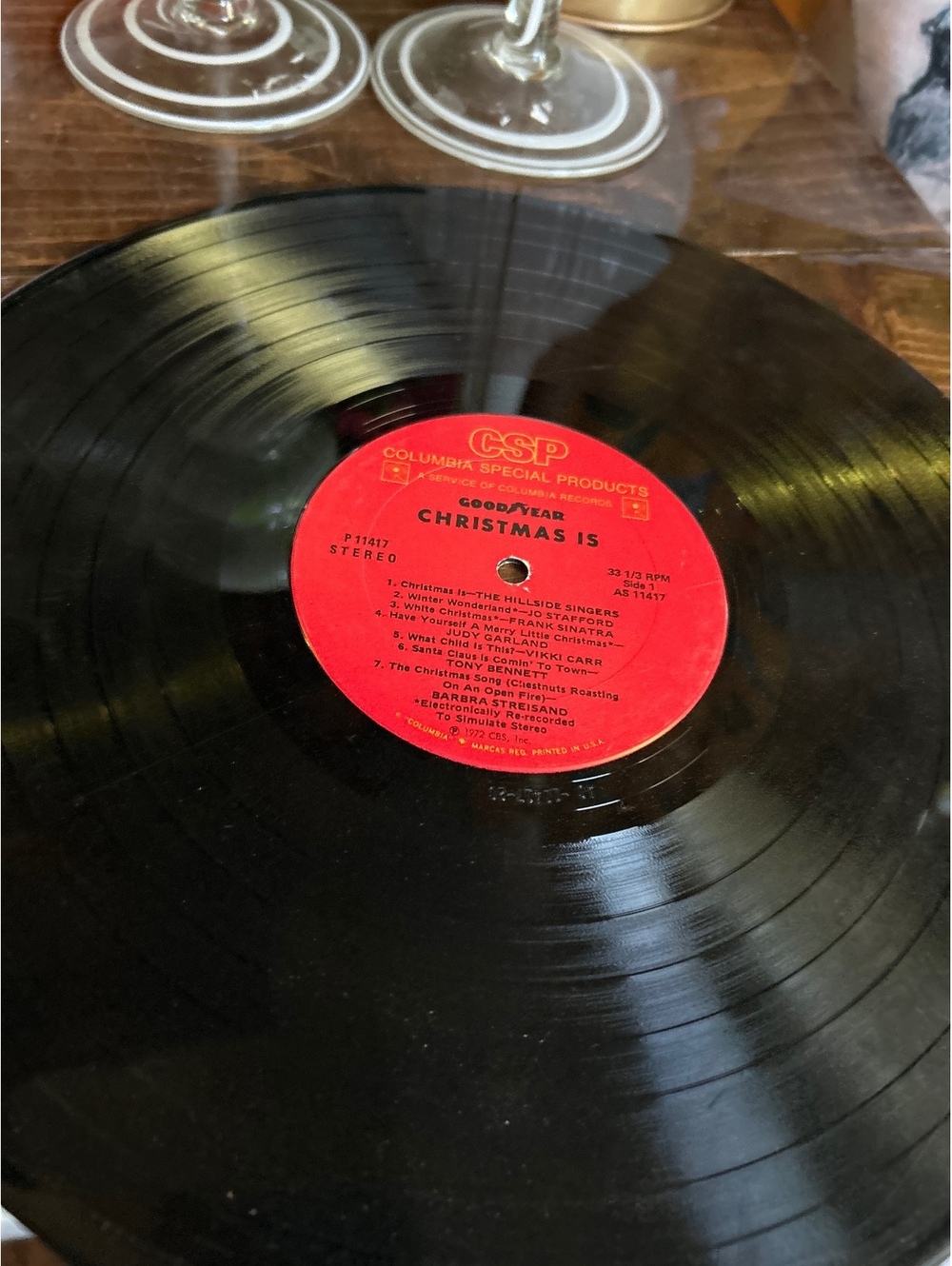 Goodyear Christmas Is Vinyl Record 1972 CBS Inc. Holiday Music Compilation - Picture 3 of 4